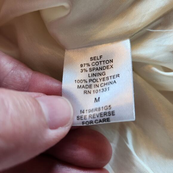 CHARLOTTE RUSSE Strapless Pink Red Cream Floral Bubble Hem Dress Womens Medium M - Picture 4 of 8